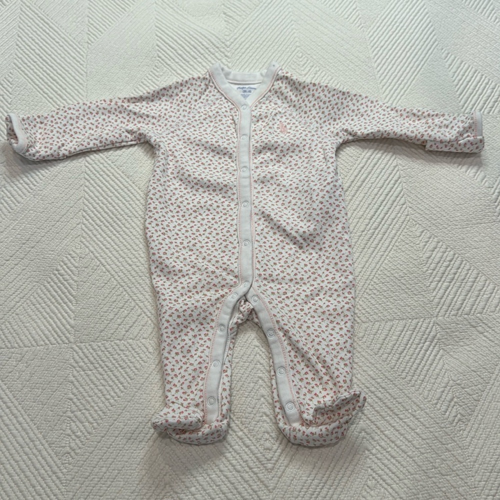 Ralph Lauren Snap Footie Romper